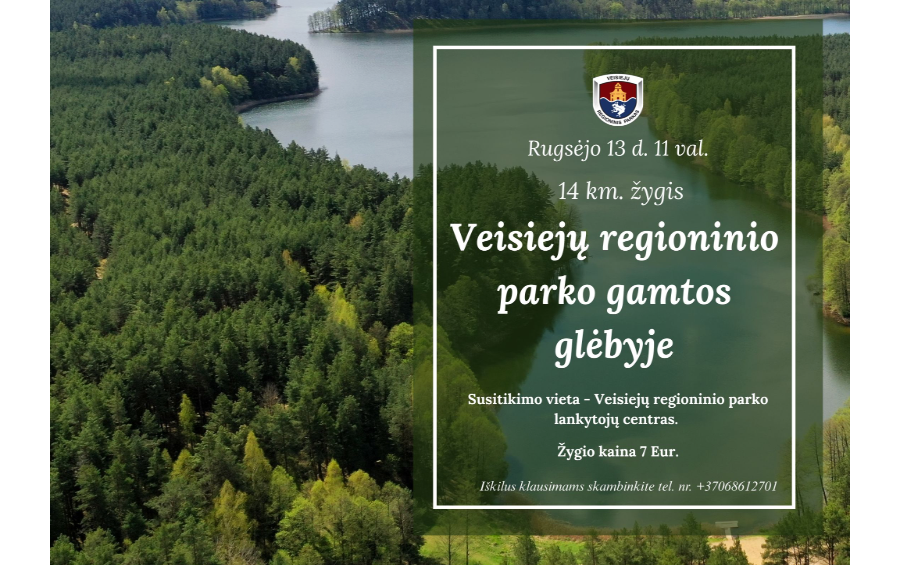 Kviečia į žygį Veisiejų regioniniame parke.