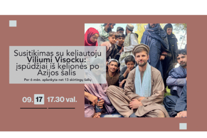 Rugsėjo 17 d. 17.30 val. – susitikimas su keliautoju Viliumi Visocku