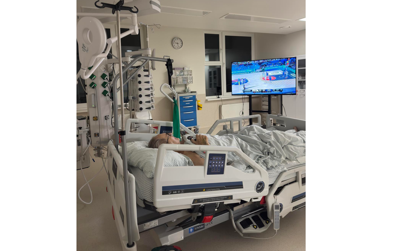 Pacientas Intensyvios terapijos skyriuje