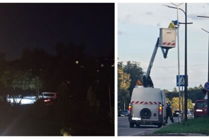 Šviestuvai jau intensyviai montuojami