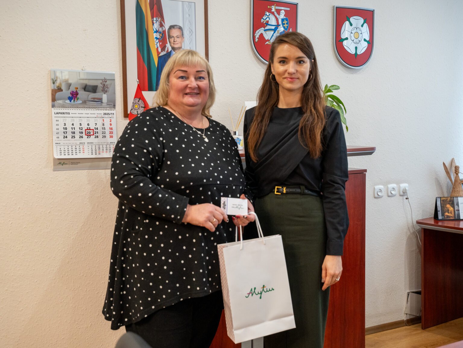 Konkurso laimėtoją Viliją pasveikino vicemerė Kristina Daugelevičienė