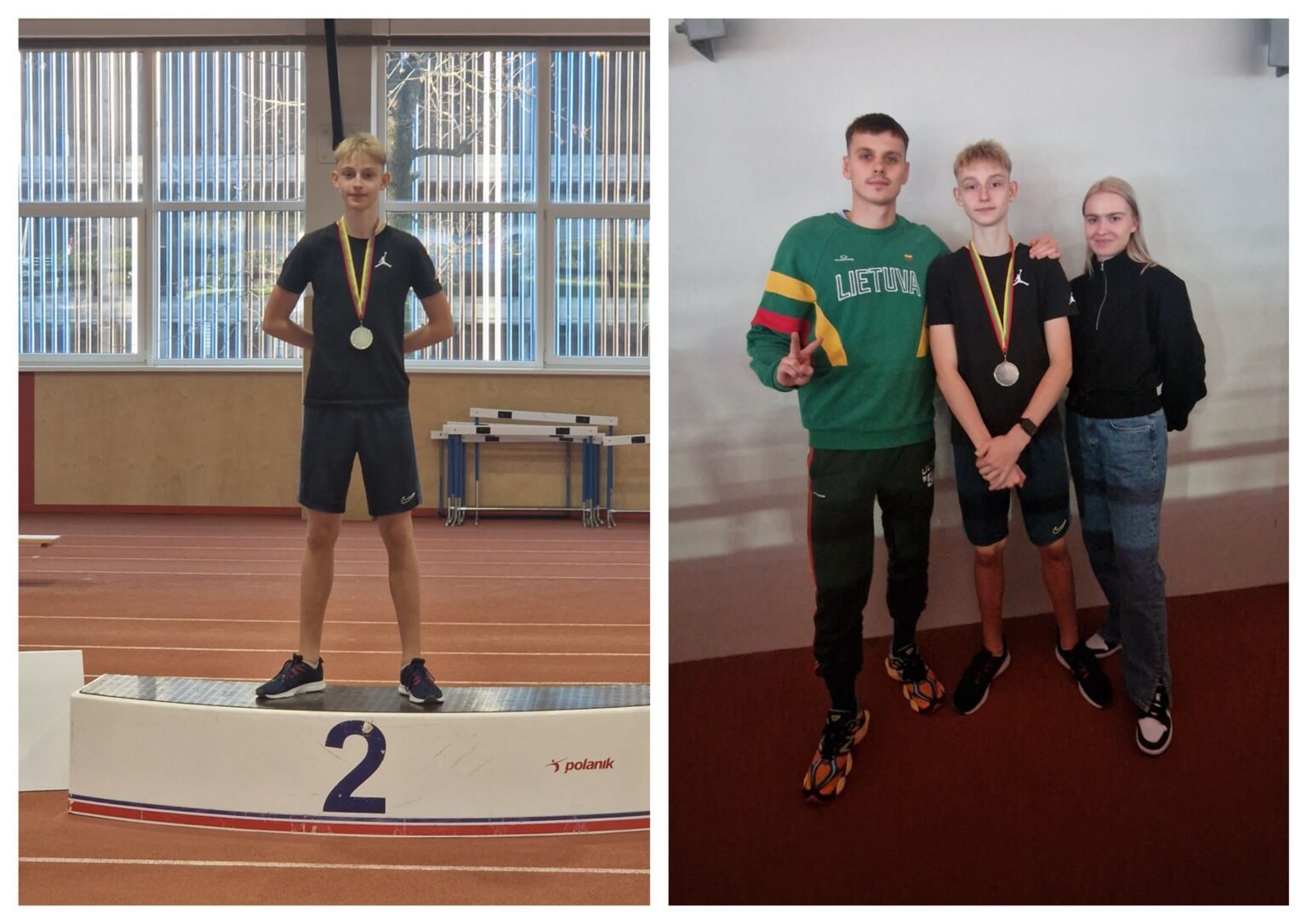 Arnas Norus su treneriais