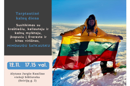 Jurgio Kunčino viešojoje bibliotekoje – susitikimas su Mindaugu Šatkausku.