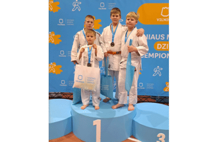 Iš kairės: Rokas Truncė, Adomas Antanavičius, Markas Marčiulaitis, Kajus Skidzevičius