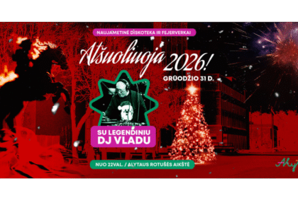 Alytiškiai ir miesto svečiai kviečiami Naujuosius metus sutikti ne tik namuose, bet ir miesto širdyje.