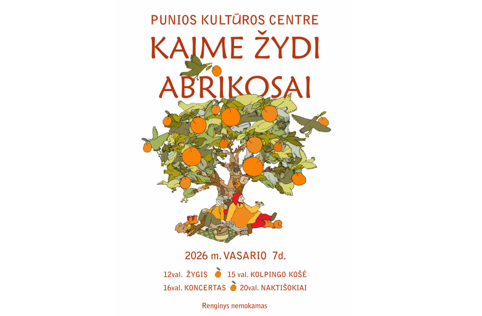 Festivalis Kaime žydi abrikosai