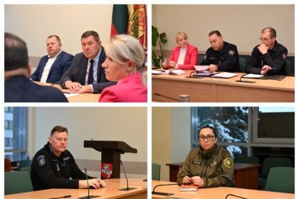 Alytaus rajono savivaldybės Ekstremaliųjų situacijų operacijų centro nariai aptarė galimą potvynių riziką