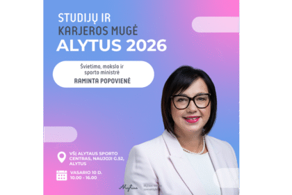 Mugėje lankysis ir Švietimo, mokslo ir sporto ministrė Raminta Popovienė.