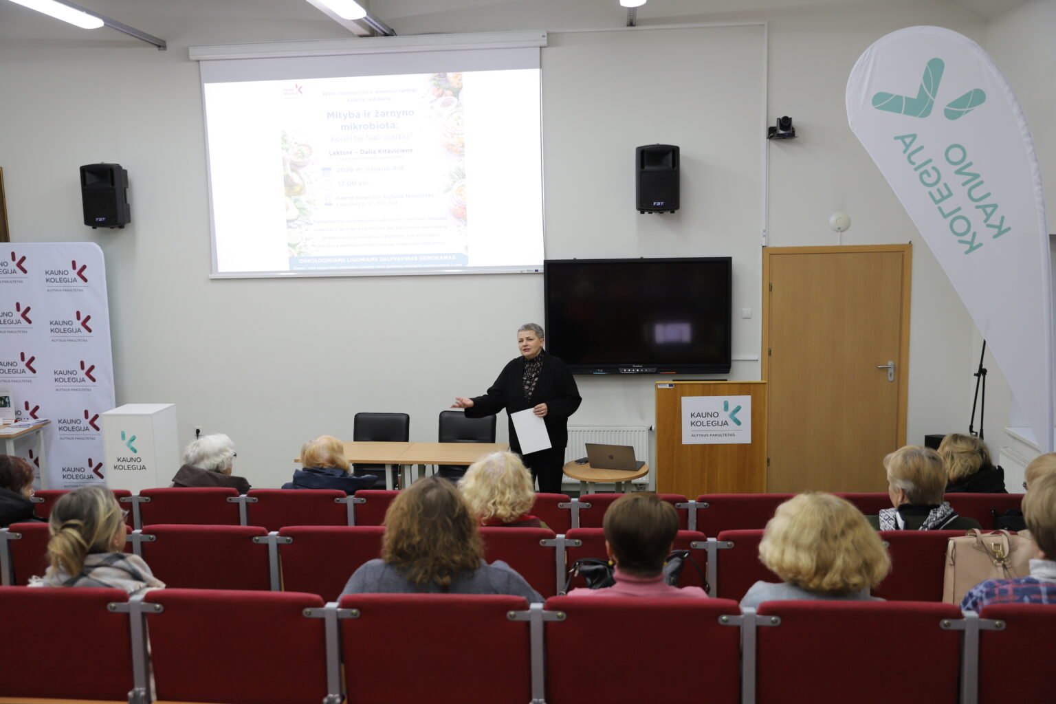 Paskaitą vedė Kauno kolegijos Alytaus fakulteto lektorė Dalia Kitavičienė.